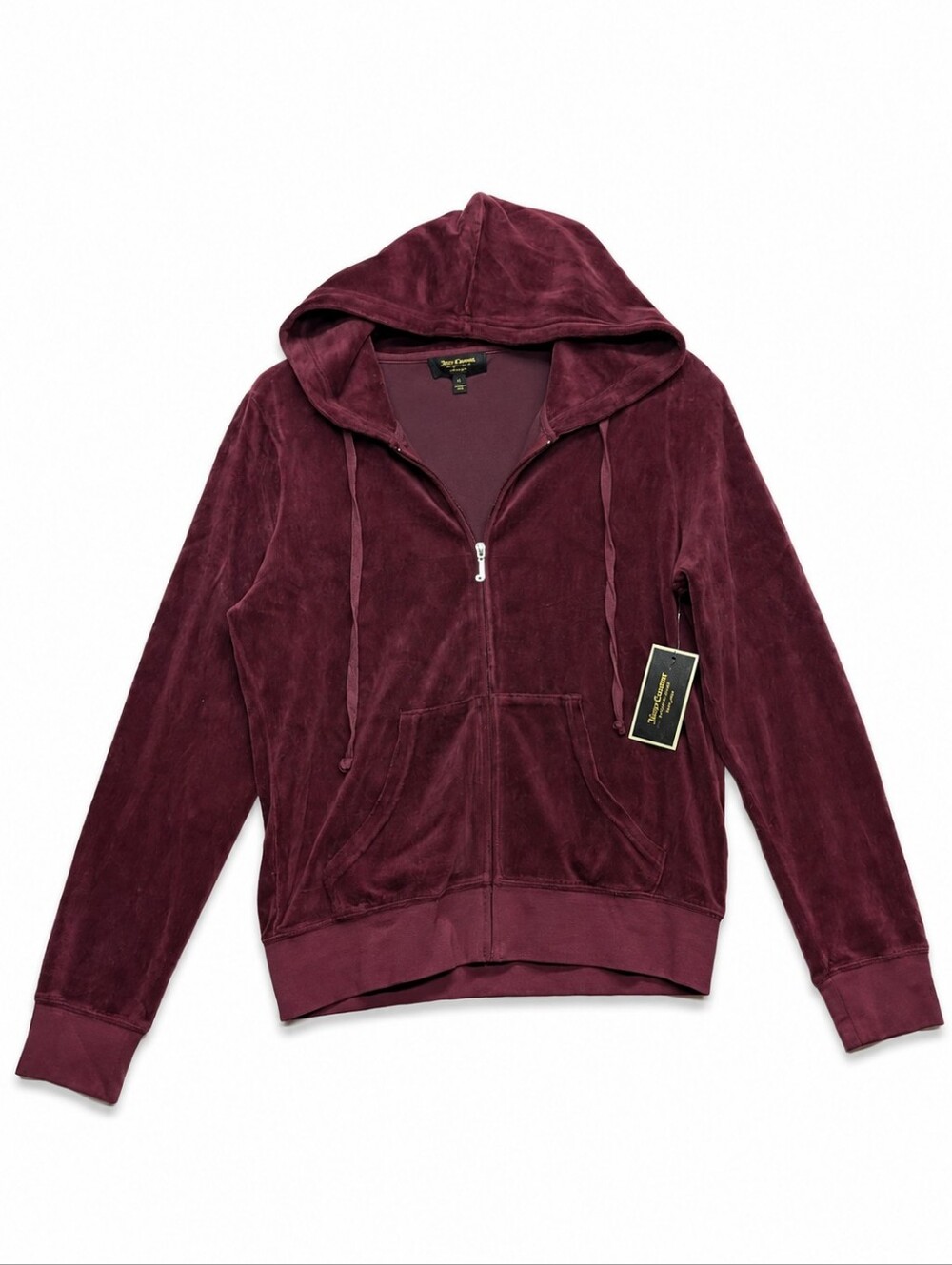 Juicy Couture Women's Plush Zip Hoodie - Deep Plum